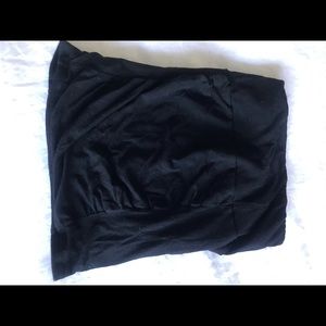 Free People Black Cotton Skirt